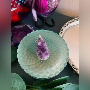 Raw Amethyst Cluster Pendant